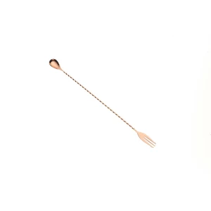 xl barspoon fourchette rose gold